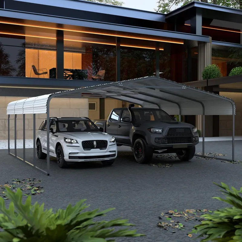 MUPATER 20′ x 20′ Heavy Duty Canopy for Garage