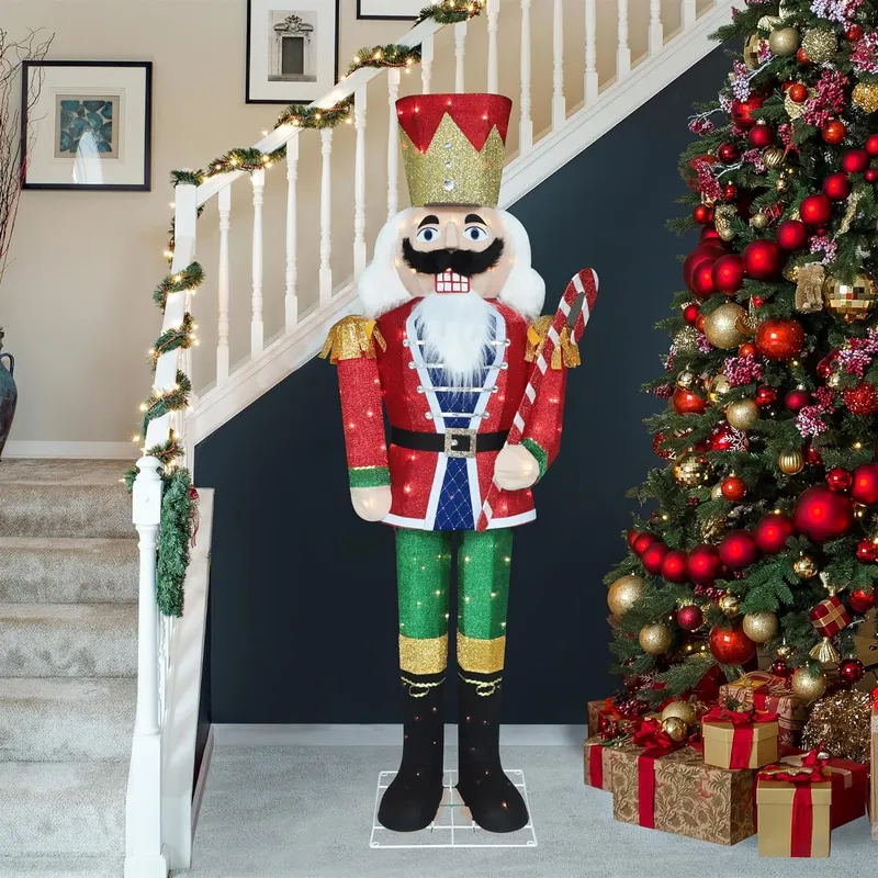 MUPATER Lighted Nutcracker Outdoor Christmas Decoration